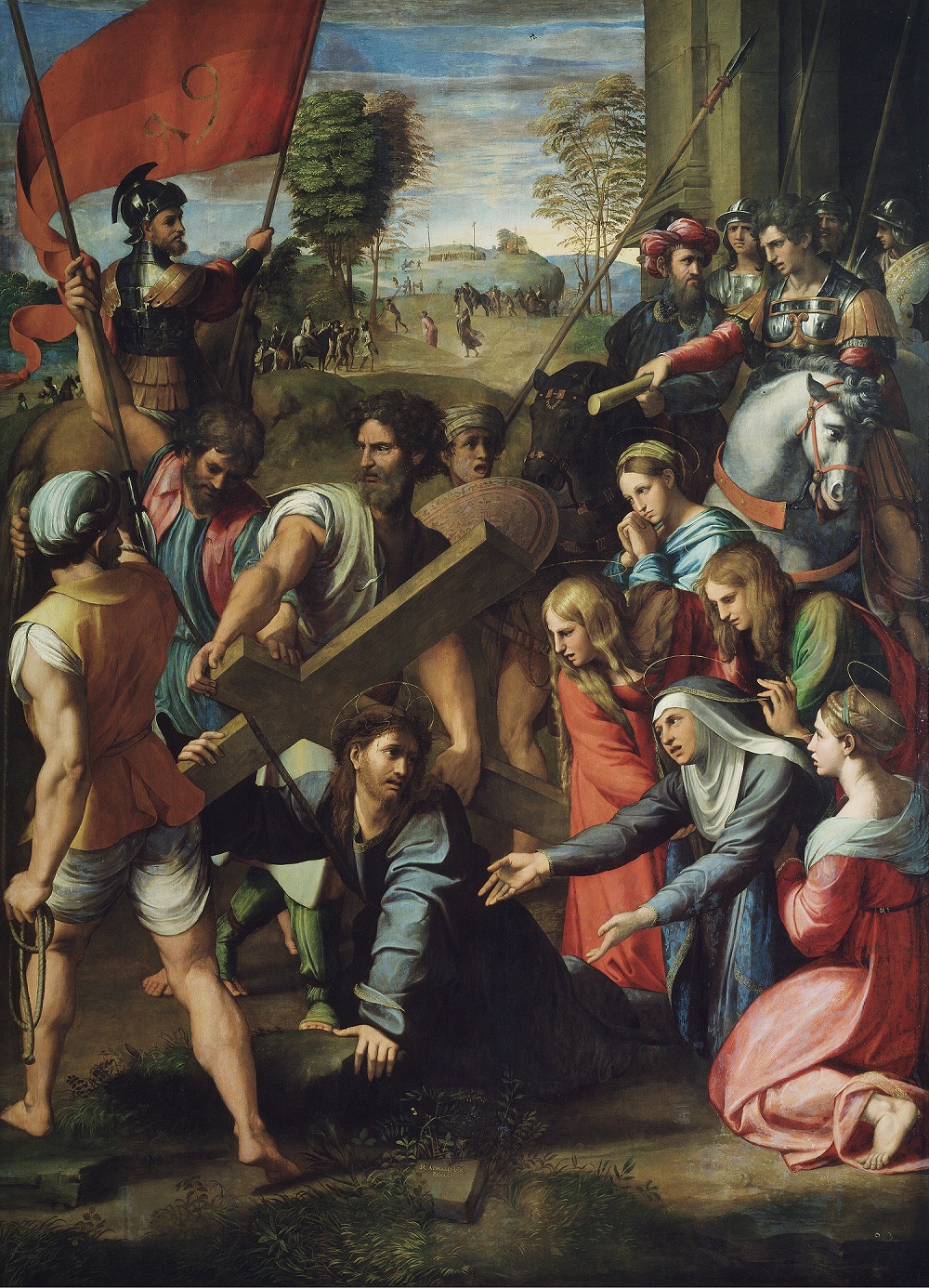 Christ Falling on the Way to Calvary Raphael