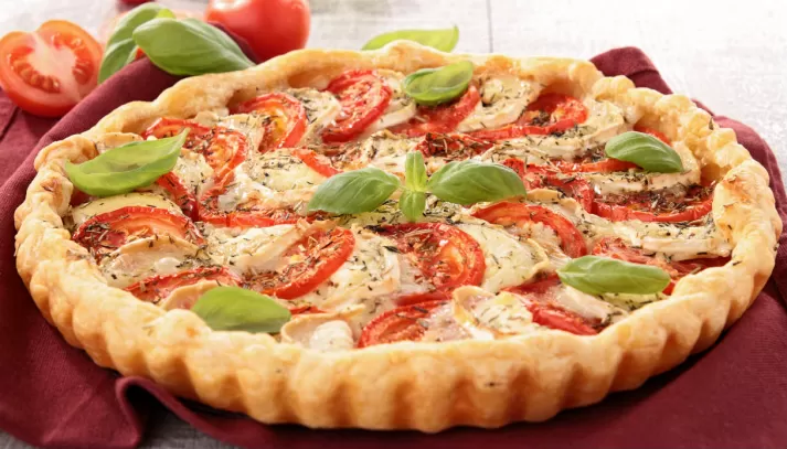 crostata pomodoro mozzarella