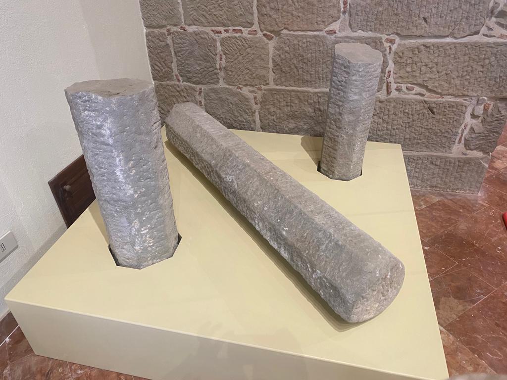 Alcuni dei reperti esposti nel Lapidarium