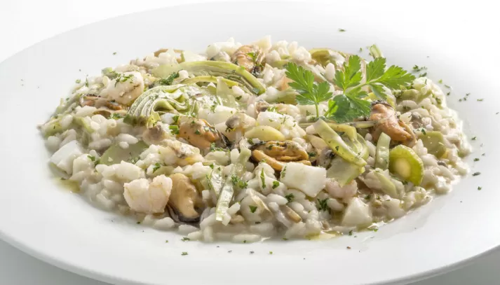 risotto frutti di mare carciofi