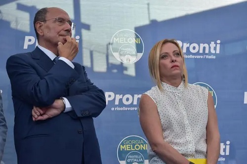 elezioni 2022 comizio elettorale di giorgia meloni a catania