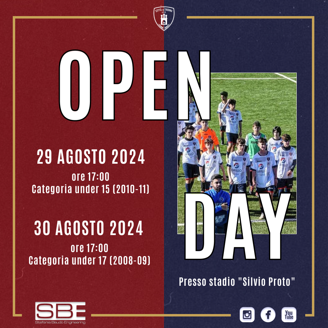 Open Day Settore Giovanile