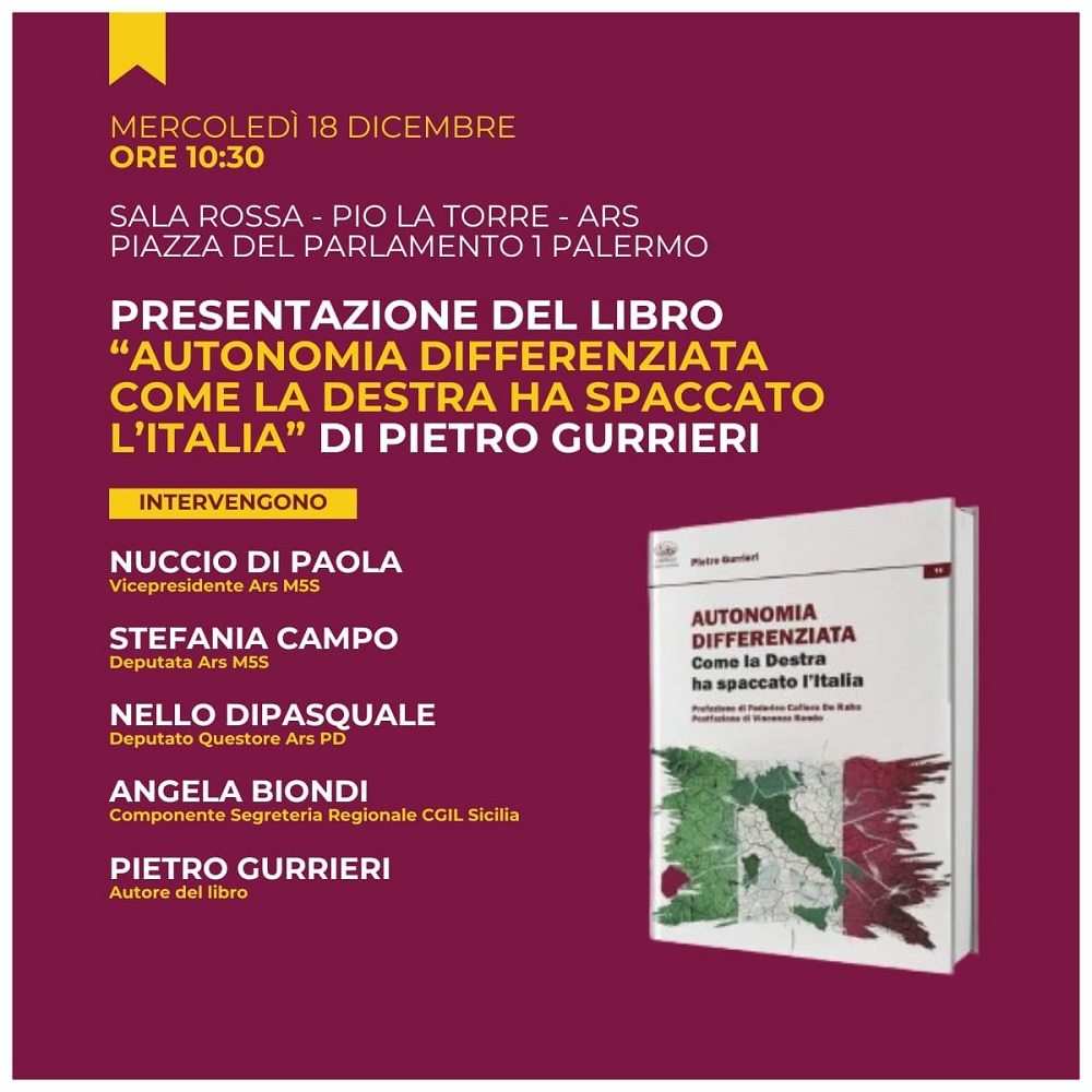 libro Autonomia differenziata Gurrieri