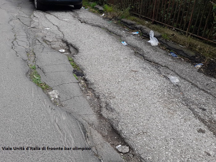 Viale dellunità ditalia difronte bar olimpico