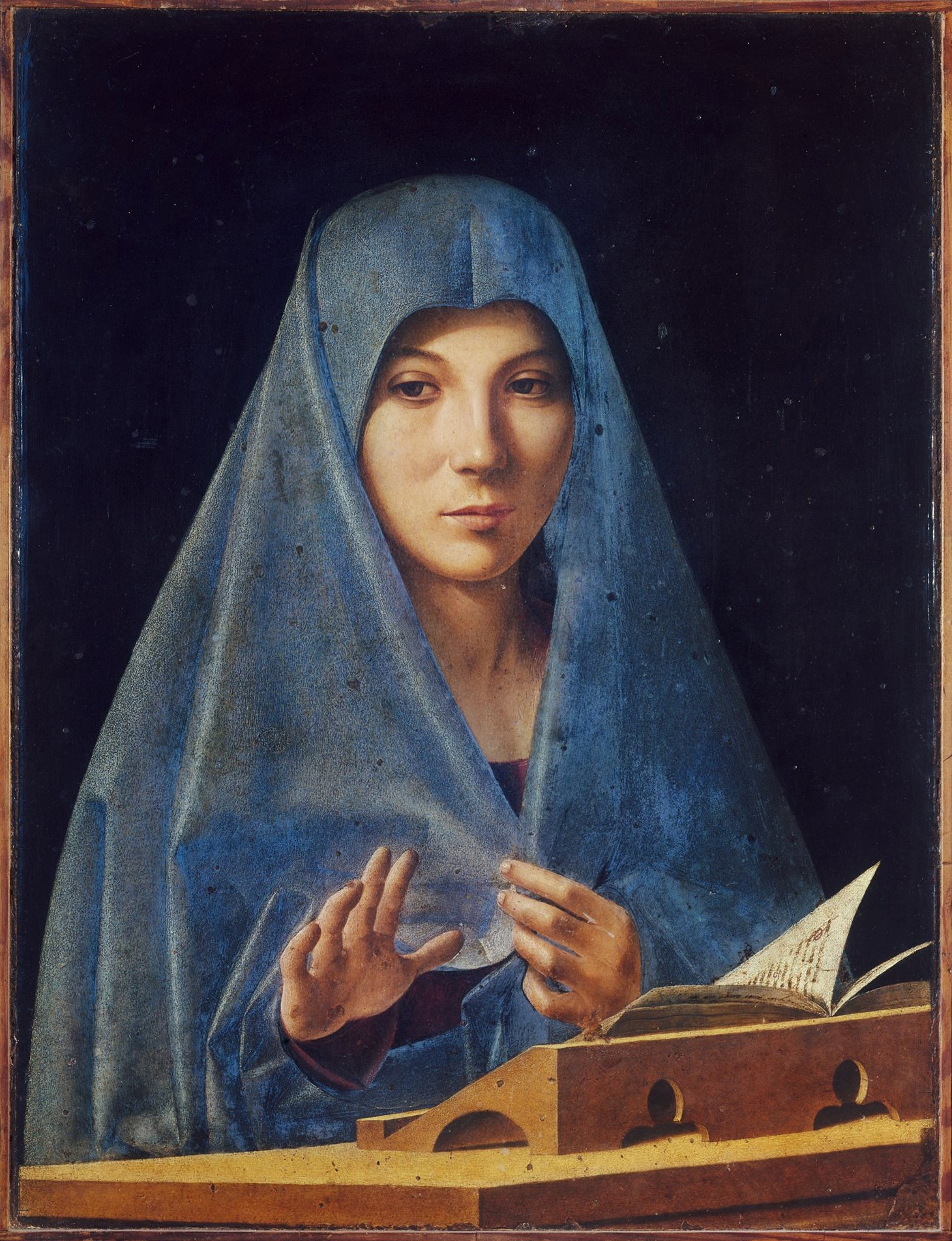 Virgin Annunciate by Antonello da Messina Galleria Regionale della Sicilia Palermo