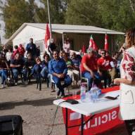 Enna - Crisi idrica, manifestazione della Cgil Siiclia alla diga Nicoletti