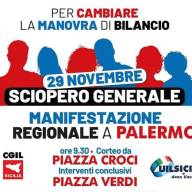 Enna - 29 Novembre Uil e Cgil: una giornata di mobilitazione per cambiare rotta