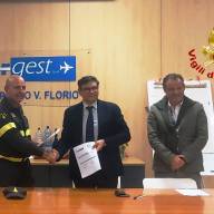 Trapani - Accordo di Cooperazione tra Airgest e Vigili del Fuoco di Birgi