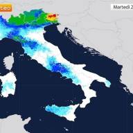 Milano - Maltempo: Situazione difficile in Liguria, allerta rossa; neve copiosa in Montagna